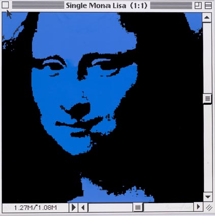 Single Mona Lisa (1:1) (Blue).