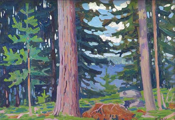 Картина Рылов А.А. Летний день. 1910-е гг. Картон, масло.