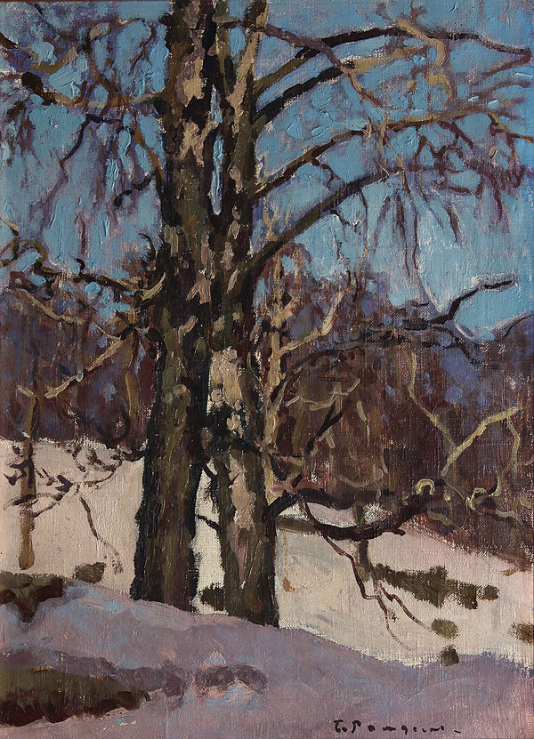Картина Рождественский Б.Т. Март. 1940-е гг. Холст, масло.