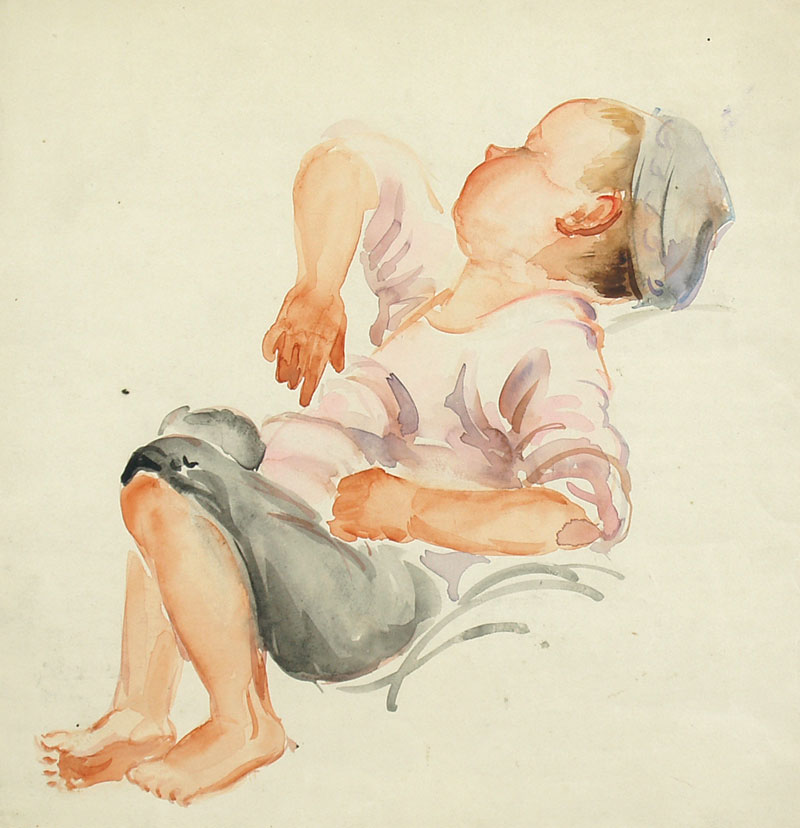 Sleeping boy.