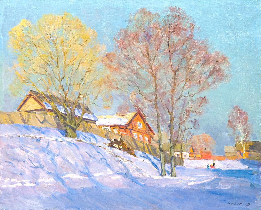 Картина Максютов Р.Г. К весне. 1992 г. Холст, масло.