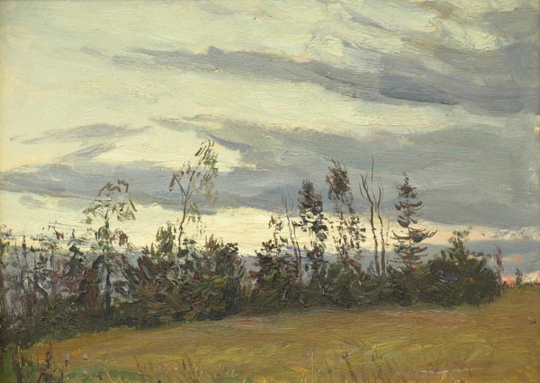 Картина Литко-Улицкий Д.В. Таруса 1957 Бумага, масло.
