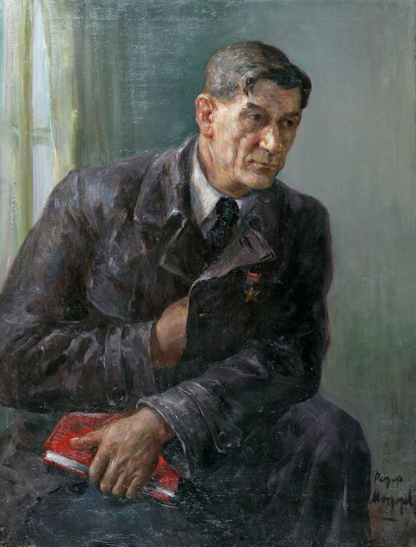 Картина Модоров Ф.А. Портрет героя Советского Союза, партизана В.З. Царюка. 1950-е гг. Холст, масло.
