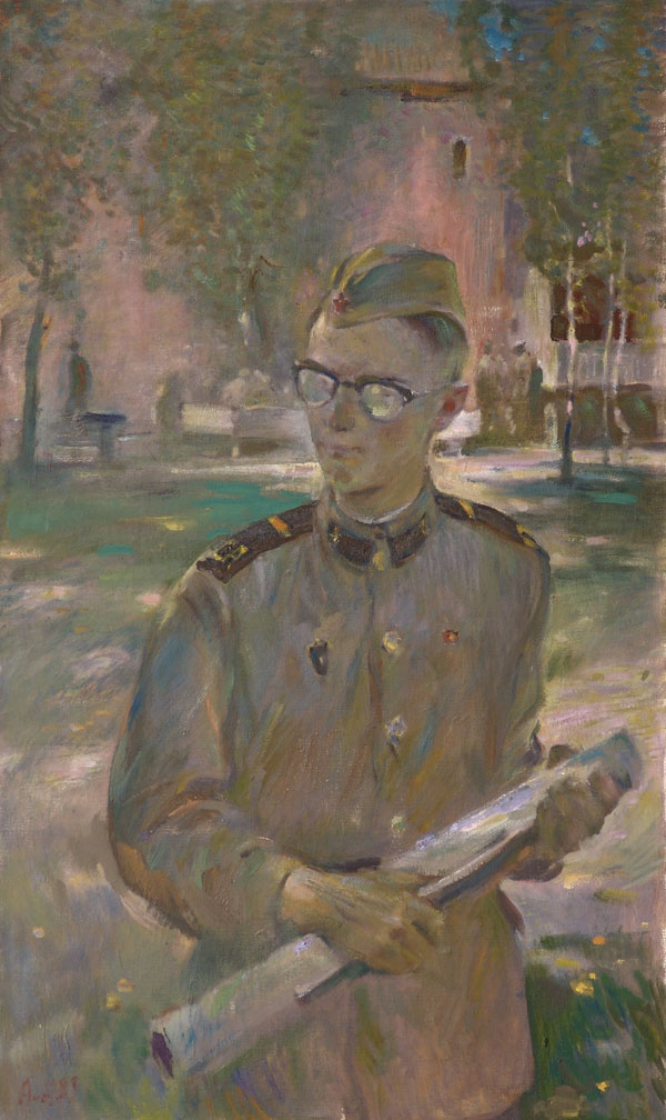 Картина Алексеев А.Е. На учениях. 1998 г. Холст, масло.