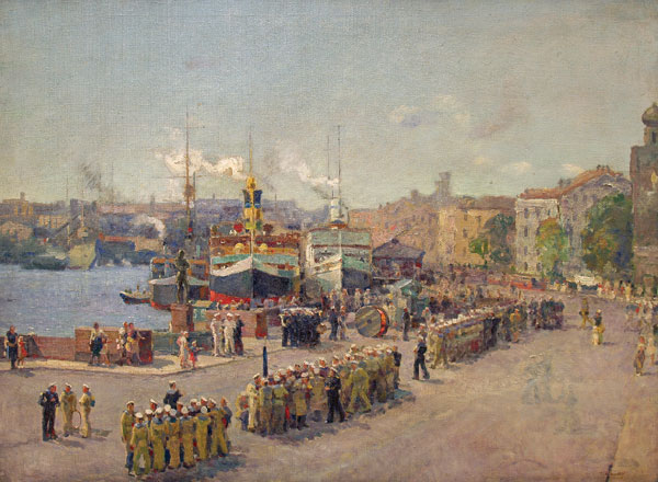 Lieutenant Schmidt embankment. Ships.