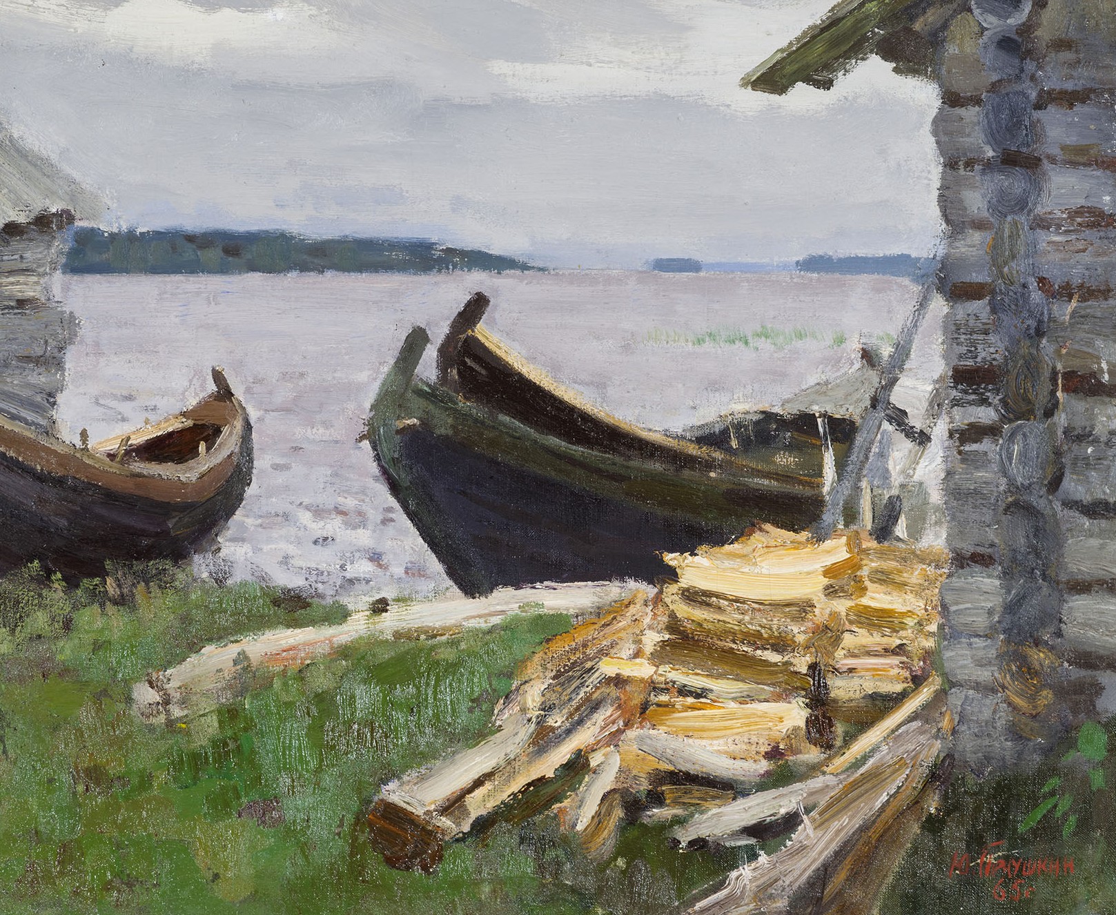 Картина Пенушкин Ю.И. Онега. 1965 г. Холст, масло.