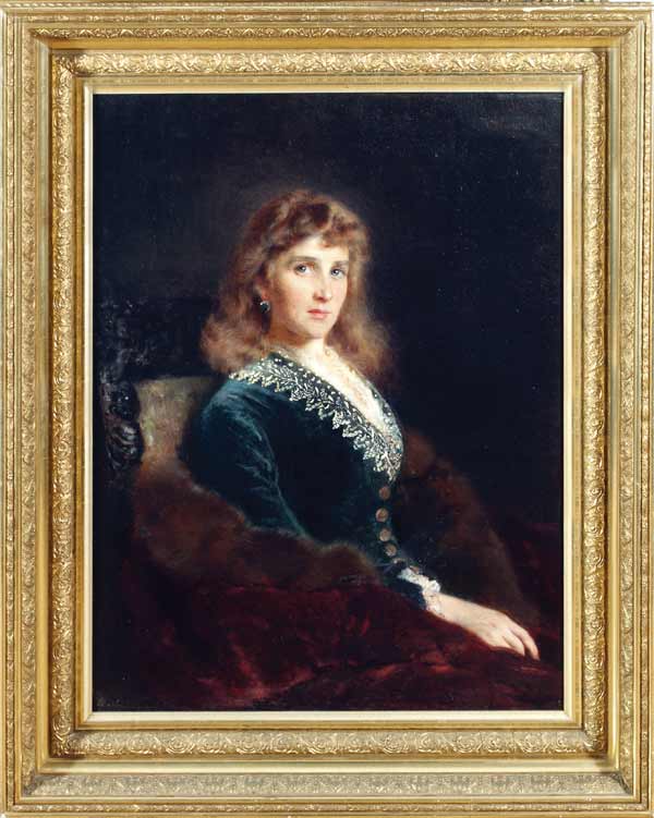 Картина Маковский К.Е. Женский портрет. 1884 г. Холст, масло.