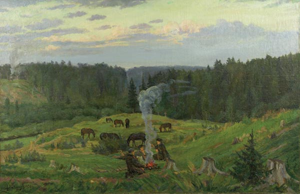 В ночное.
