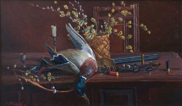 Still life with a drake.