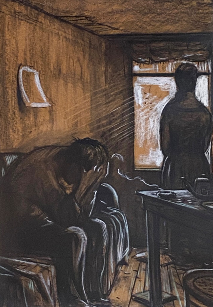 Illustration for A. Kuprin's story "The Pit".