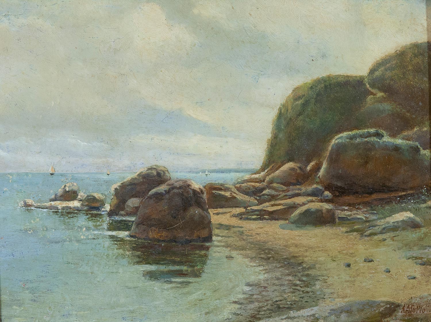 Rocky coast.
