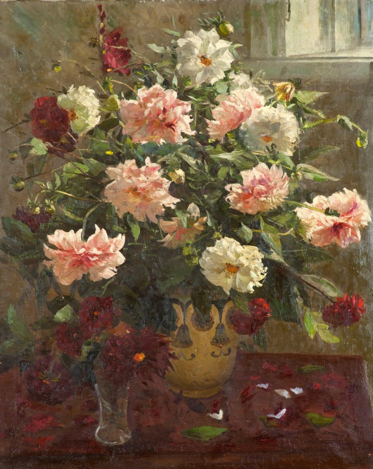 Картина Барченков Н.И. Цветы.  Холст, масло.