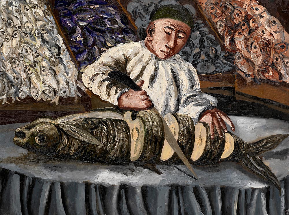Fish market.