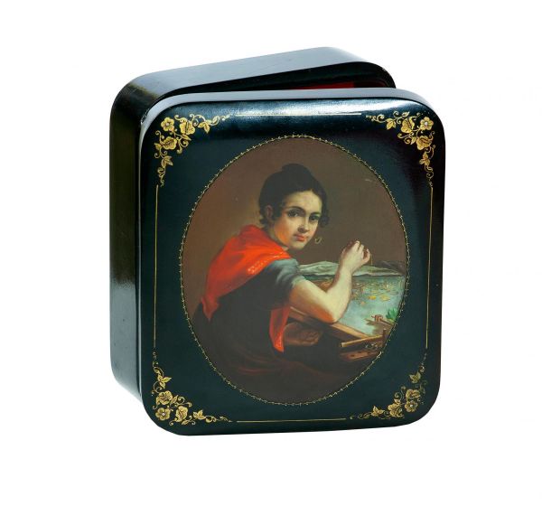 Картина * СССР, художник Тулаев. Шкатулка 