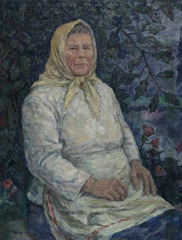 Картина Крымский А.Я. Труженица. 1979 г. Холст, масло.