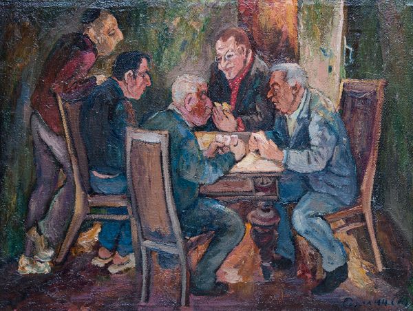 Картина Сорокин С.Ю. Распишем пульку, господа! 2006 г. Холст, масло.