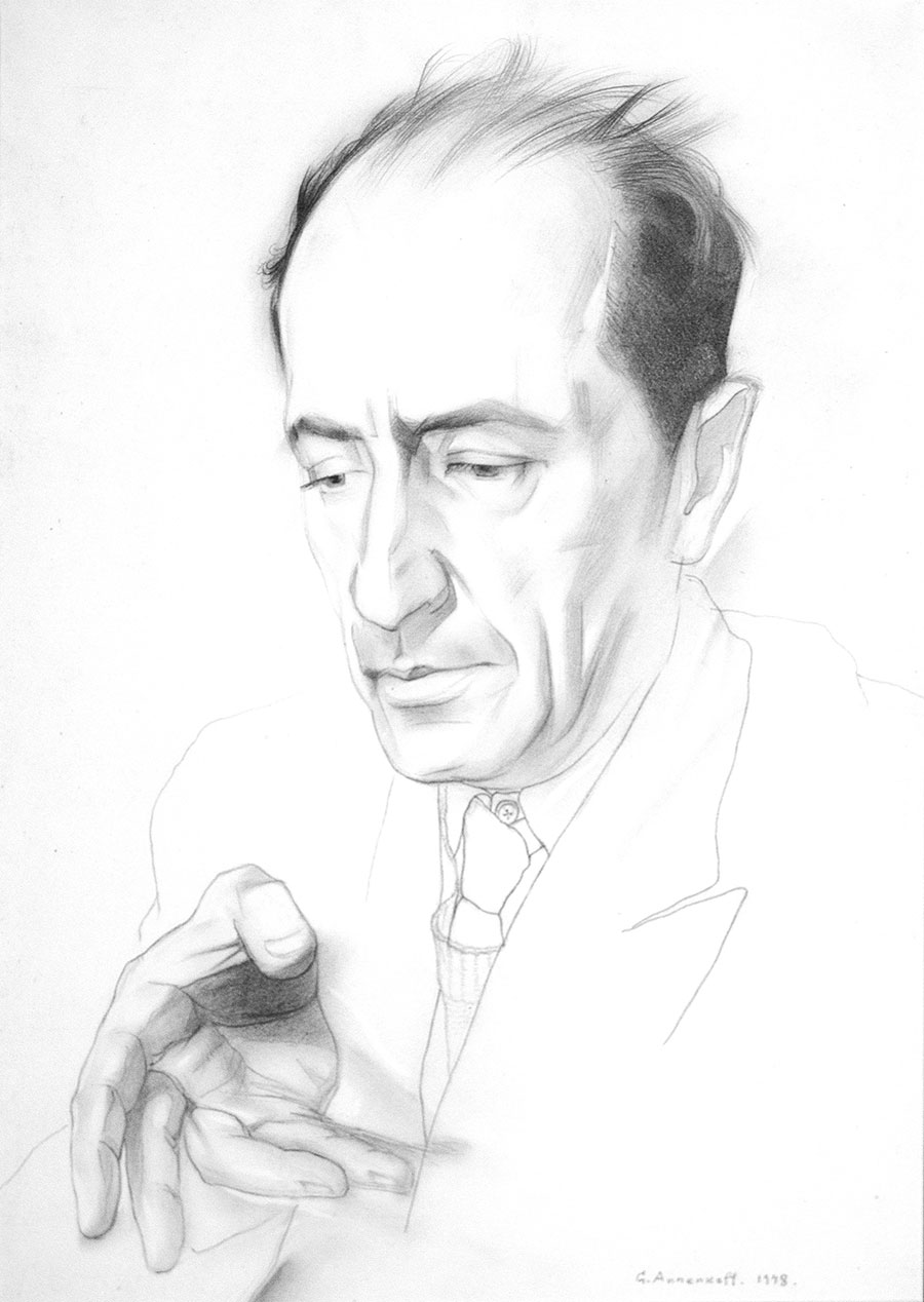 Portrait of Andre Gide.