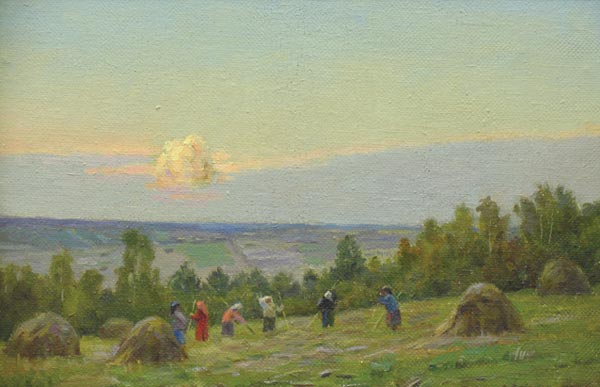 Картина Смирнов Г.В. Вечереет. 1998 г. Холст,масло