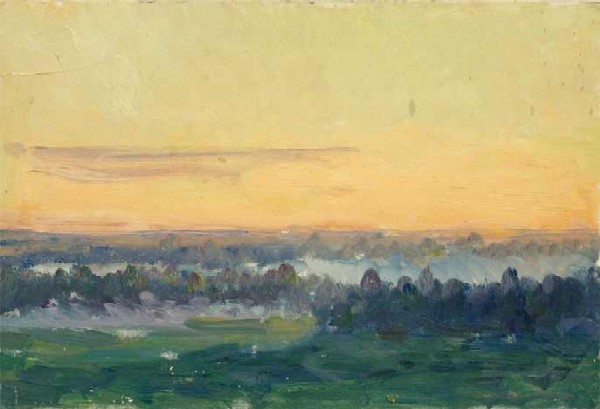 Картина Шурпин Ф.С. Восход. 1965 г. Картон, масло.