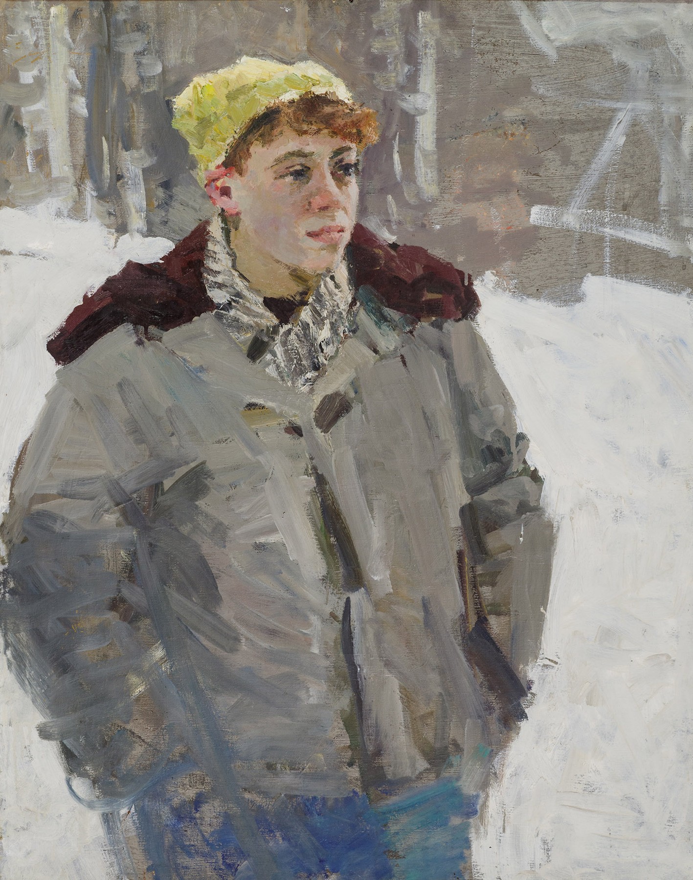 Картина Суздальцев М.А. Московский студент филфака МГУ. 1960-е гг. Холст, масло.