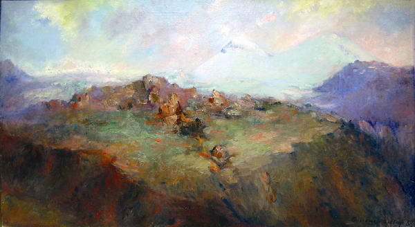 Картина Вильямс П.В. Эльбрус. 1938 г. Холст, масло.