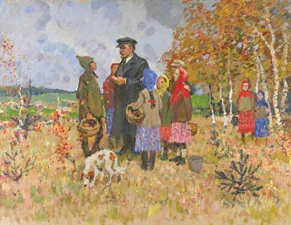 Lenin and children.