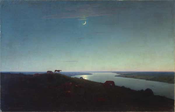Night. Copy from a painting by A.I. Kuindzhi "Night".