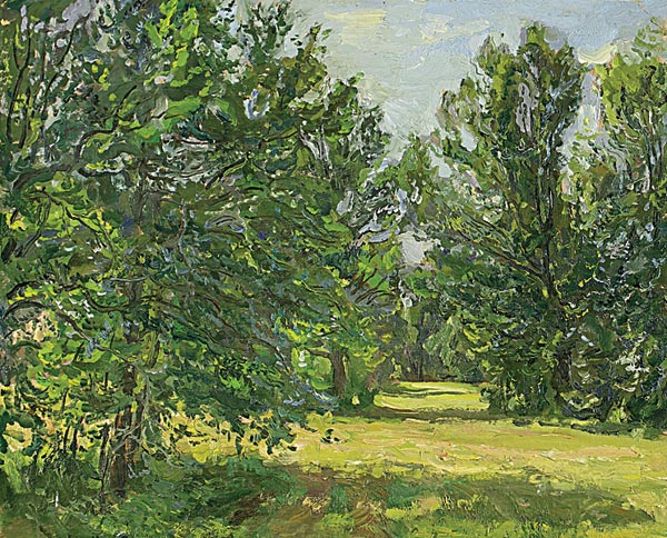Картина Кугач М.Ю. Дубровка. 1970-е г. Картон, масло.