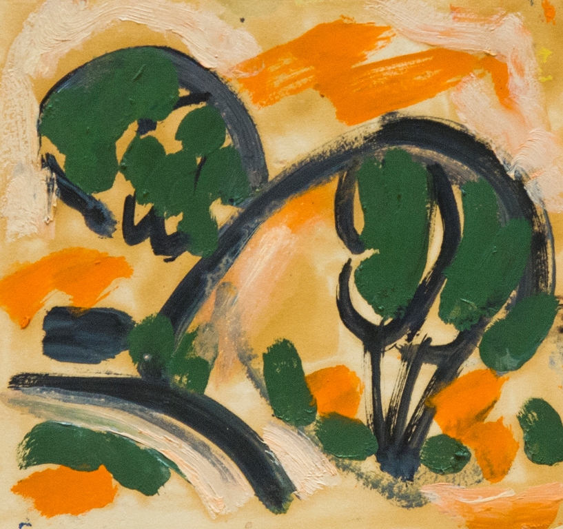 Картина Поляков В.И. Крым. 1970-е гг. Бумага, масло.
