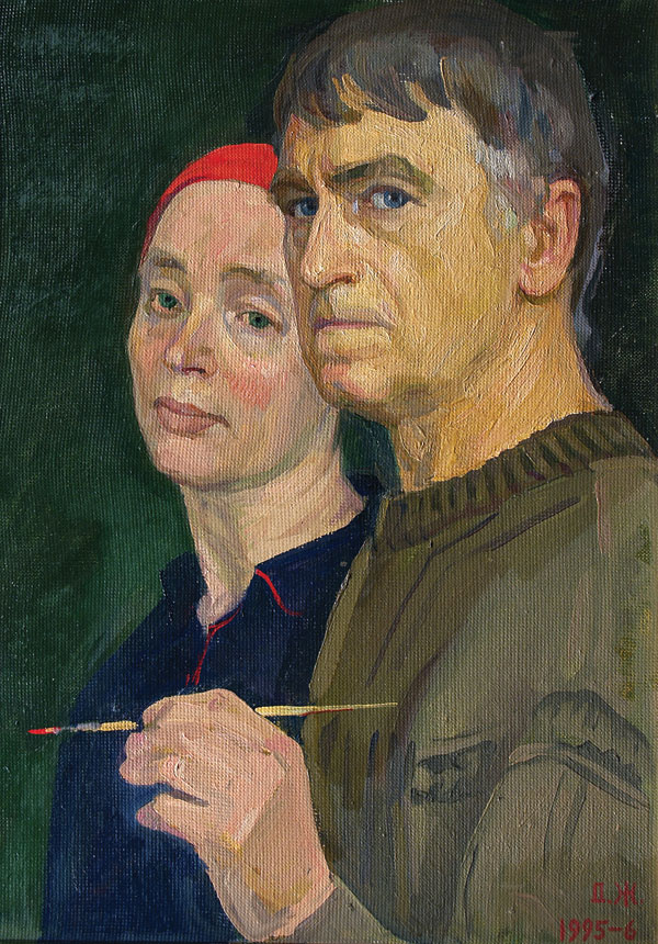 Self-portrait with Nina.