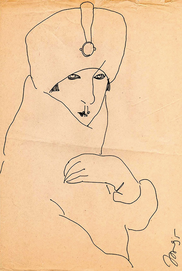 Portrait of a woman.