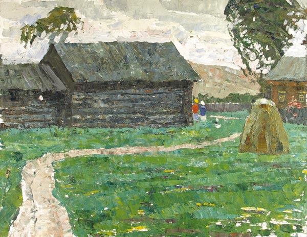 Outside the village.