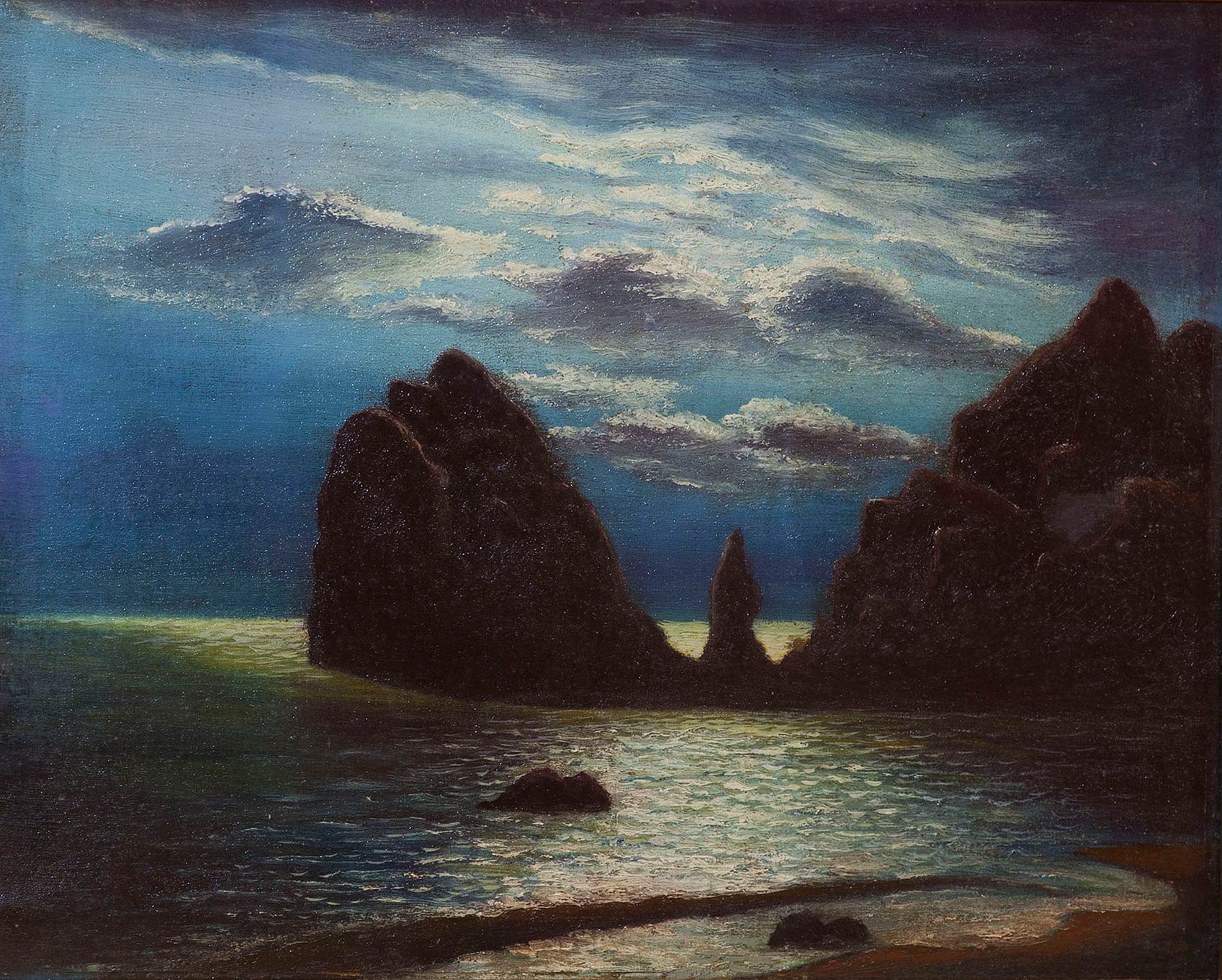 Картина Клименко Ф.Ф. Море. Скалы. 1915 г. Холст, масло.