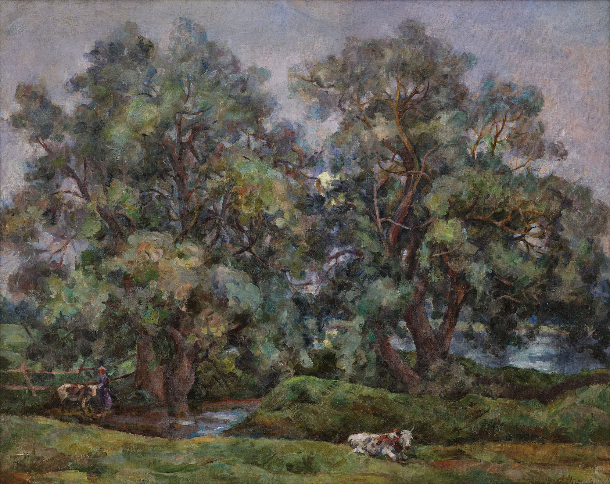 Картина Осмеркин А.А. Ветлы. 1934 г. Холст, масло.