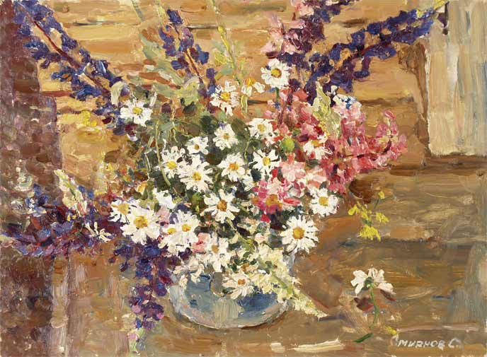 Bouquet with daisies.