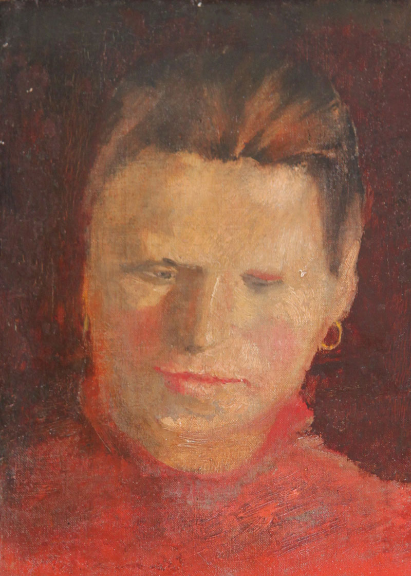 Картина Пименов Ю.И. Женский портрет. 1930-е гг. Холст, масло.