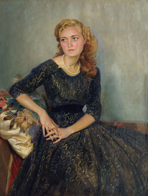 Portrait of literary critic S.D. Rudenskaya