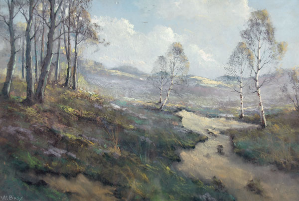 Картина Бос В. Пейзаж. Нач. ХХ в. Бумага, пастель.