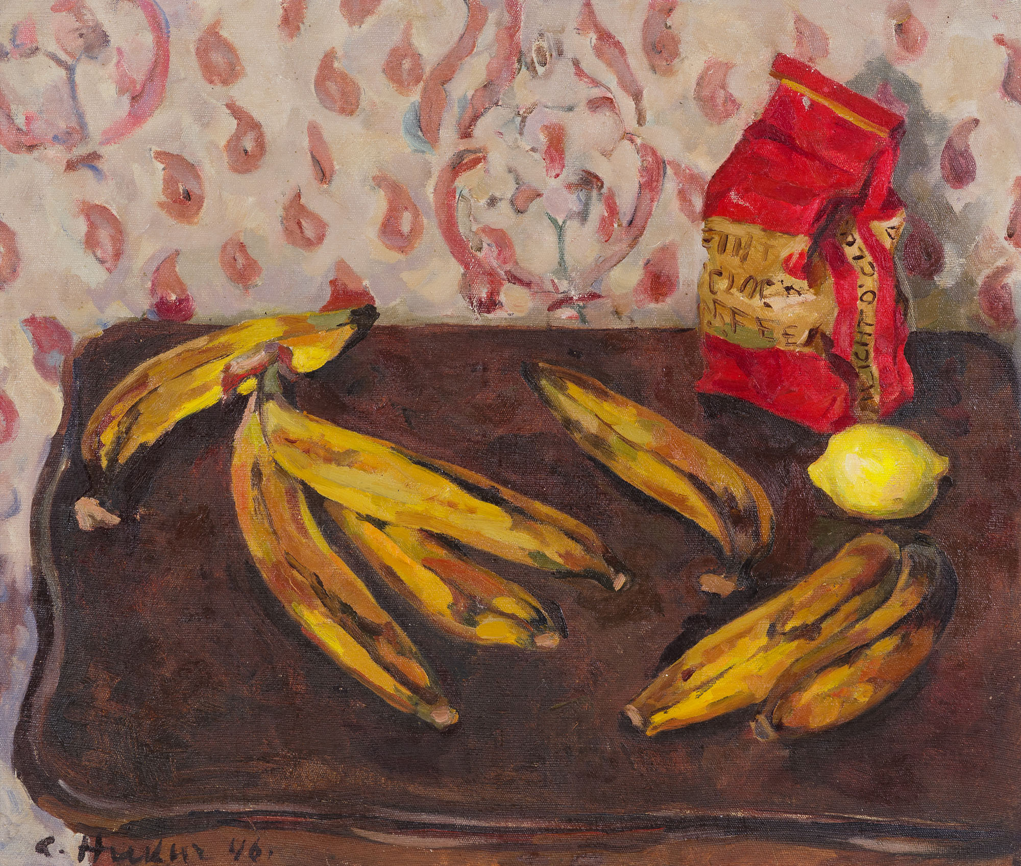 Coffee, bananas and lemon.