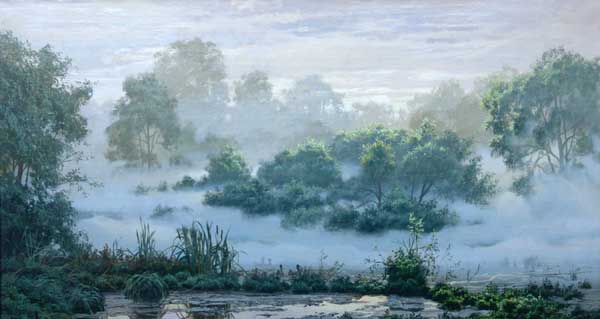 Картина Герасимов А.В. Утро туманное. 2001 г. Холст, масло.