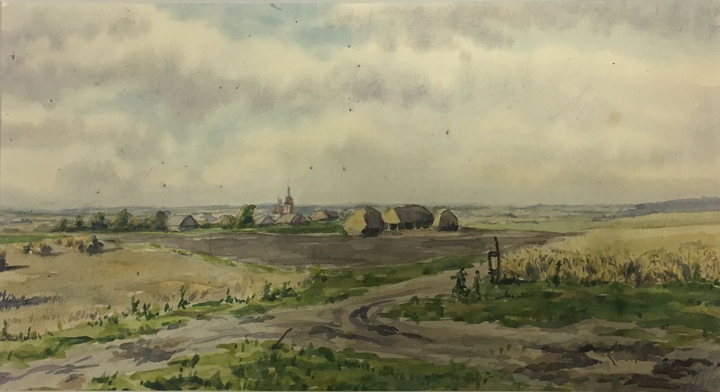 Road in the field.