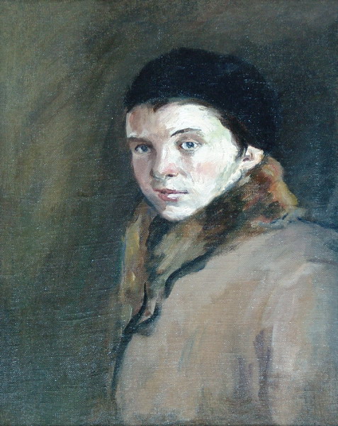 Картина Ромадин Н.М. Женский портрет.  Холст, масло.