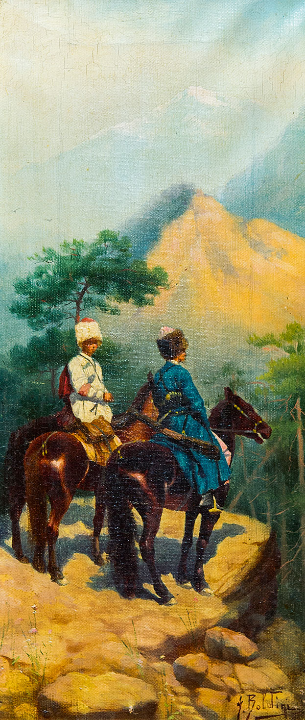 Картина Неизвестный художник Аванпост. Последняя четверть XIX в. Холст, масло.