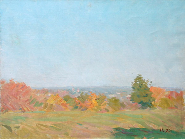 Картина Цыплаков В.Г. Осенний мотив. 1970 г. Холст, масло.