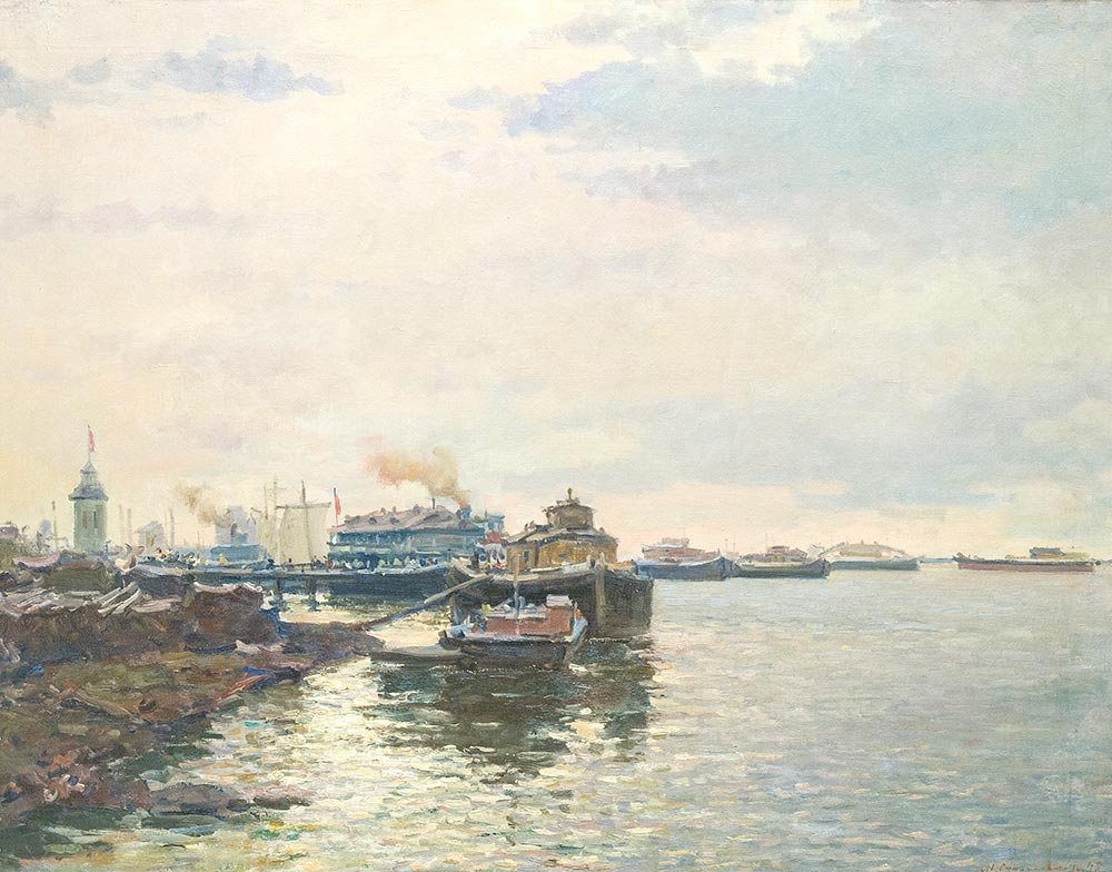 Картина Суздальцев М.А. На Волге. 1948 г. Холст, масло.