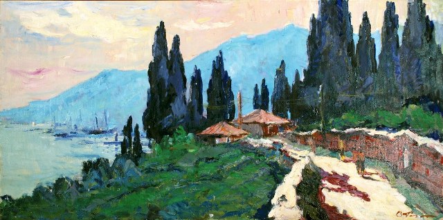 Крымские кипарисы.