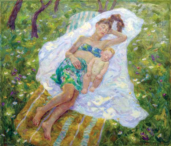 Картина Сапожникова Н.А. Сон. 1987 г. Холст, масло.