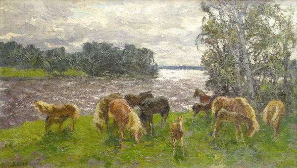 Картина Суздальцев М.А. На просторе 1950- е Холст, масло