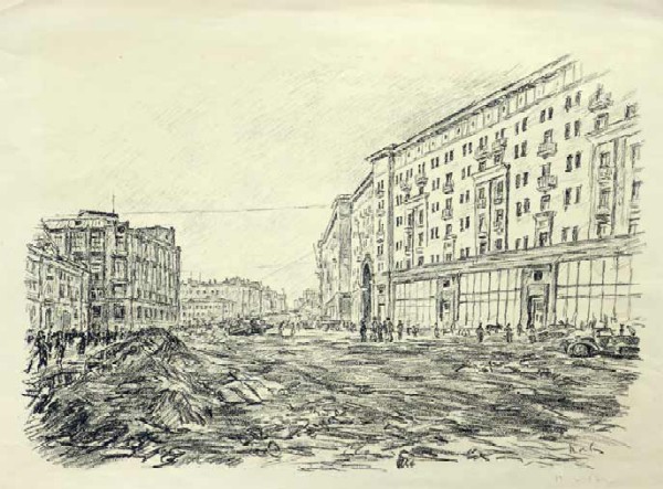 Reconstruction of Gorky Street (Tverskaya).