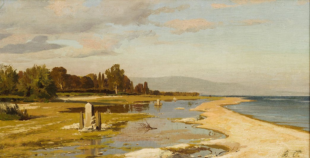 View of Versoix on the shores of Lake Geneva.